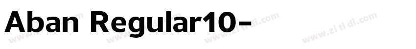 Aban Regular10字体转换